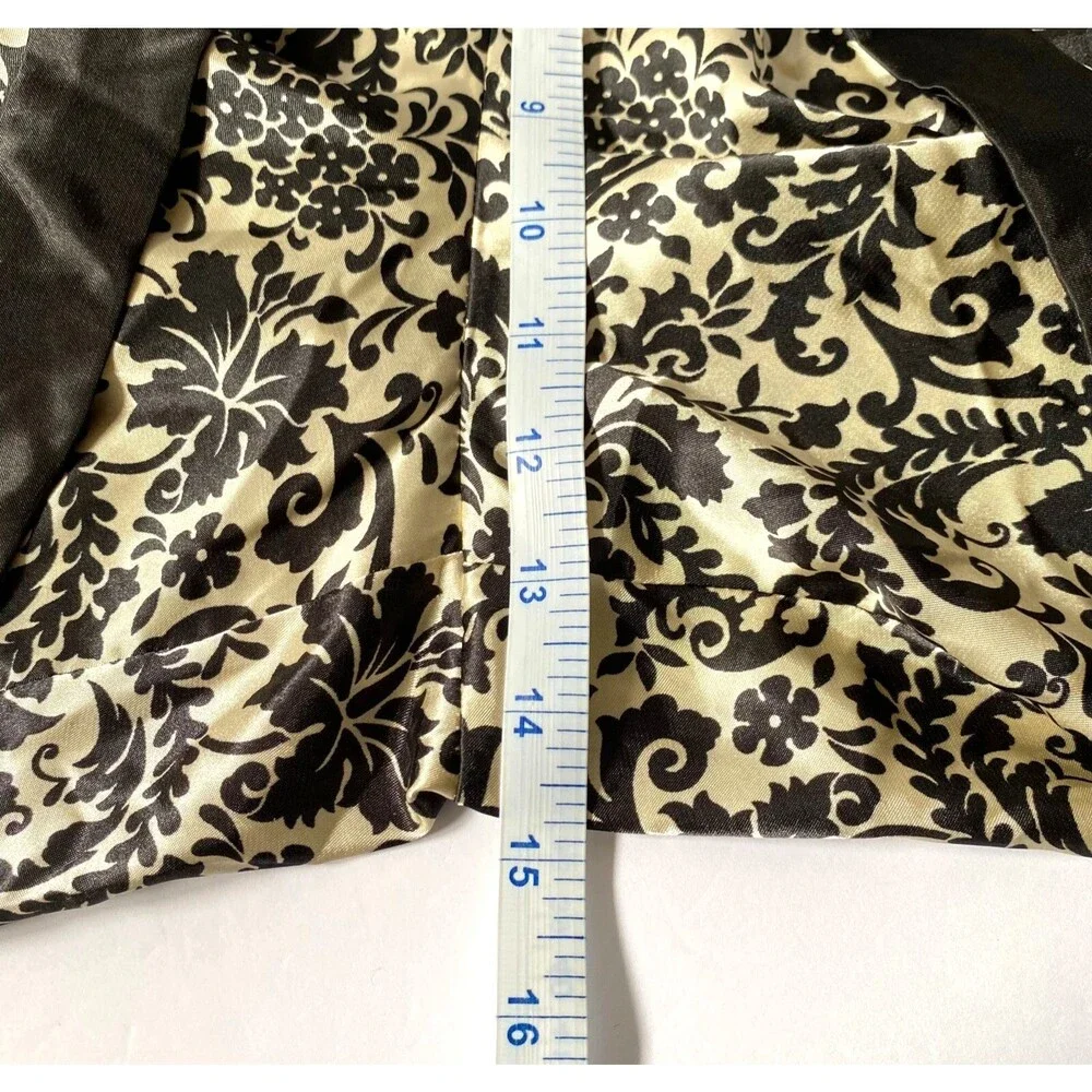 Soft Moments Pajama Satin Lounge Pants Size 14/16 Multicolor Damask Pattern